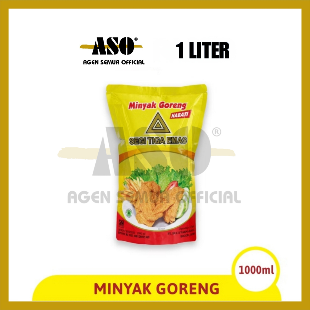 Minyak Goreng CAP SEGITIGA EMAS Refil 1 Liter PROMO !!!