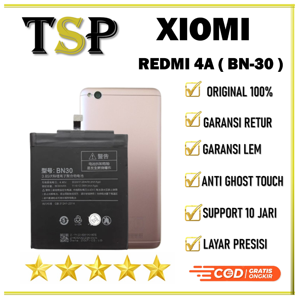 BATERAI XIAOMI ( BN-30 ) REDMI 4A BATERAI ORIGINAL 100%
