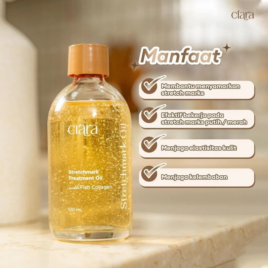 Ciara X Beauty Leyva Stretchmarks Treatment Oil X Stretchmarks Serum - Gambar 3
