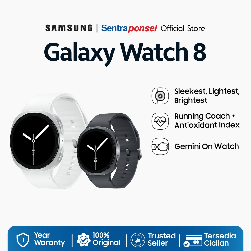 Samsung Galaxy Watch 8 / 40mm & 44mm / Bluetooth / Prosesor 3nm / Galaxy Watch 8 Classic 46MM - Garansi Resmi Samsung