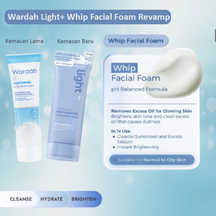 Wardah Lightening Whip Facial Foam / Merah Jingga Official - Gambar 3