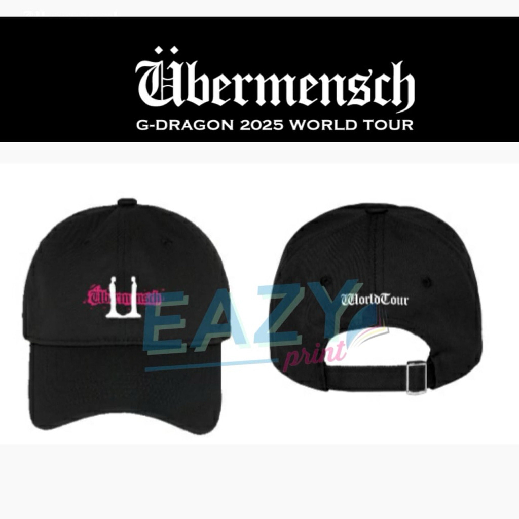 UBERMENSCH MERCH GDRAGON CAP GD G-DRAGON WORLD TOUR 2025 KPOP IDOL