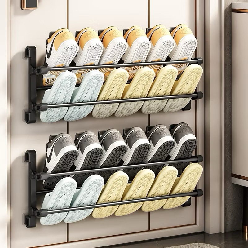 Wall-Mounted Shoe Rack Wall-Mounted Shoe Rack Stacking Shoe Rack ...
