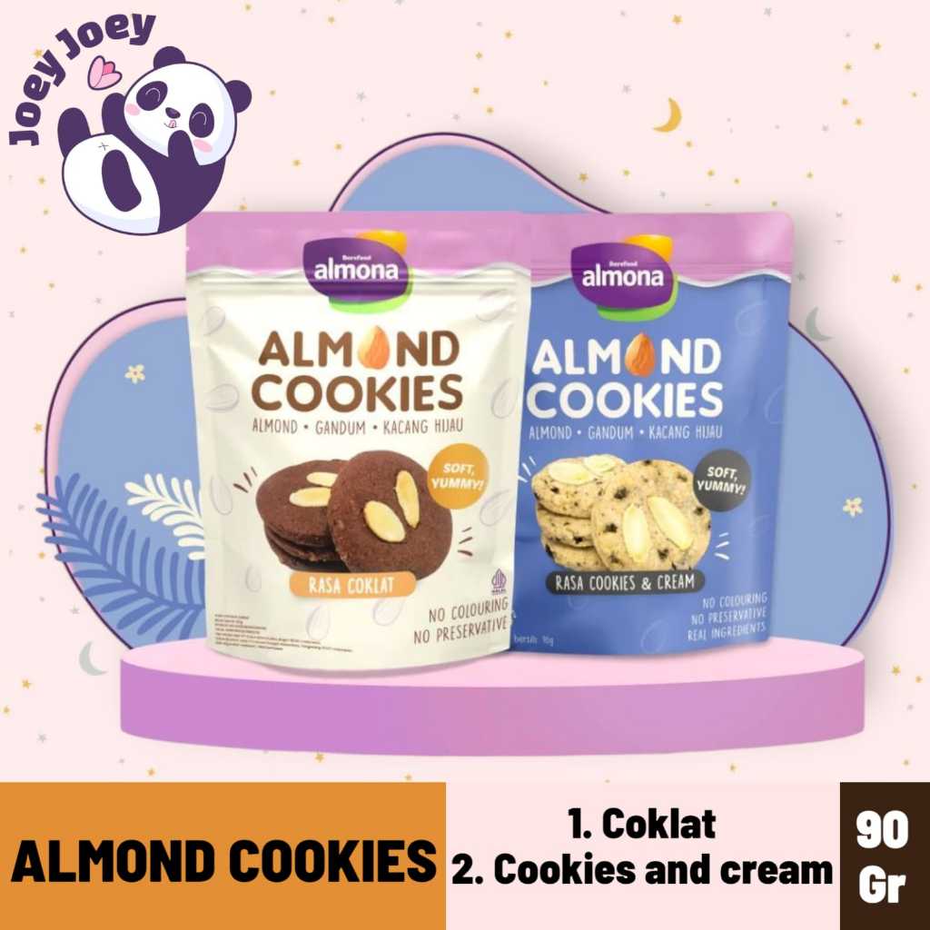 Almona Almond Cookies 90g - Healthy Snack - No Preservation - No ...