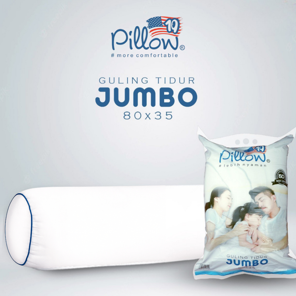 109 PILLOW- [1PCS JUMBO] BANTAL TIDUR HOTEL UK JUMBO 50 X 70 cm DAN BANTAL SOFA UK 40X40 cm - Gambar 2
