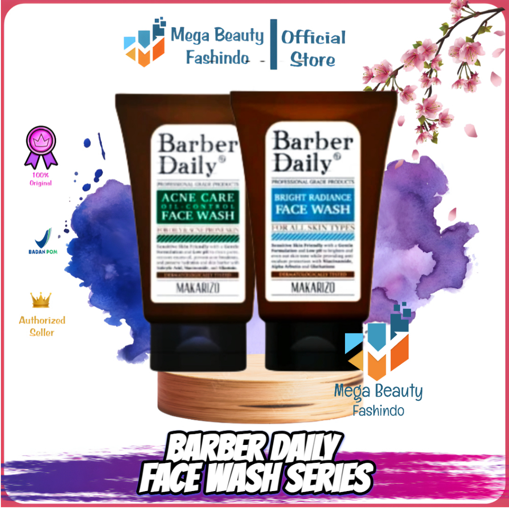 Barber Daily Face Wash Series 100ml | Bright Radiance | Acne Care & Oil ...
