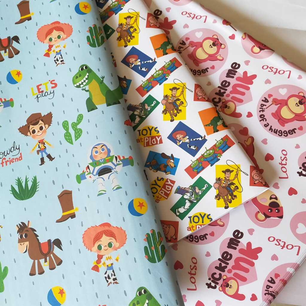 Sansan wawa wrapping paper with TOY STORY LOTSO motif gift wrapping ...
