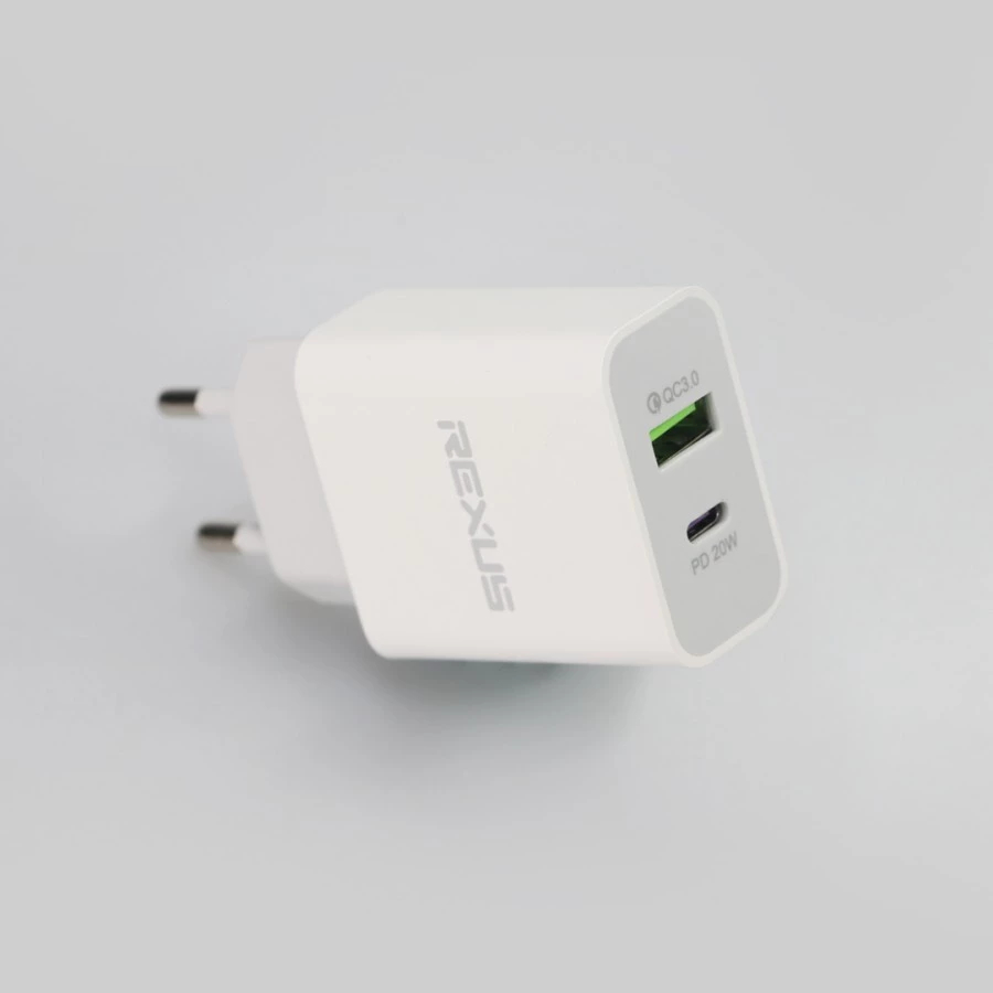 Rexus PA85 / PA-85 Adapter Quick Charge Power Delivery Type C 3.0 Charger 20W 2 Port - Gambar 3