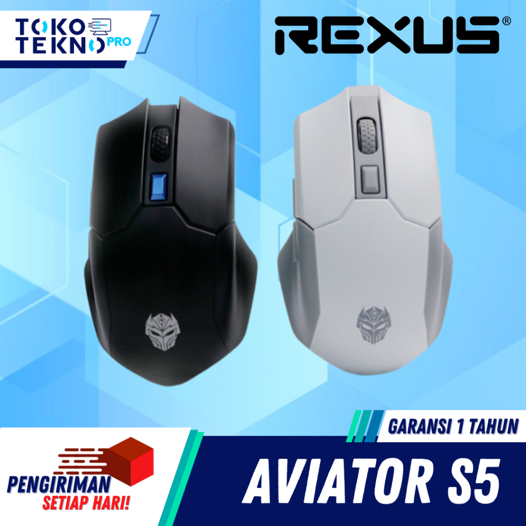 Rexus S5 Aviator Wireless Gaming Mouse Garansi Resmi 1 Tahun Rexus Indonesia