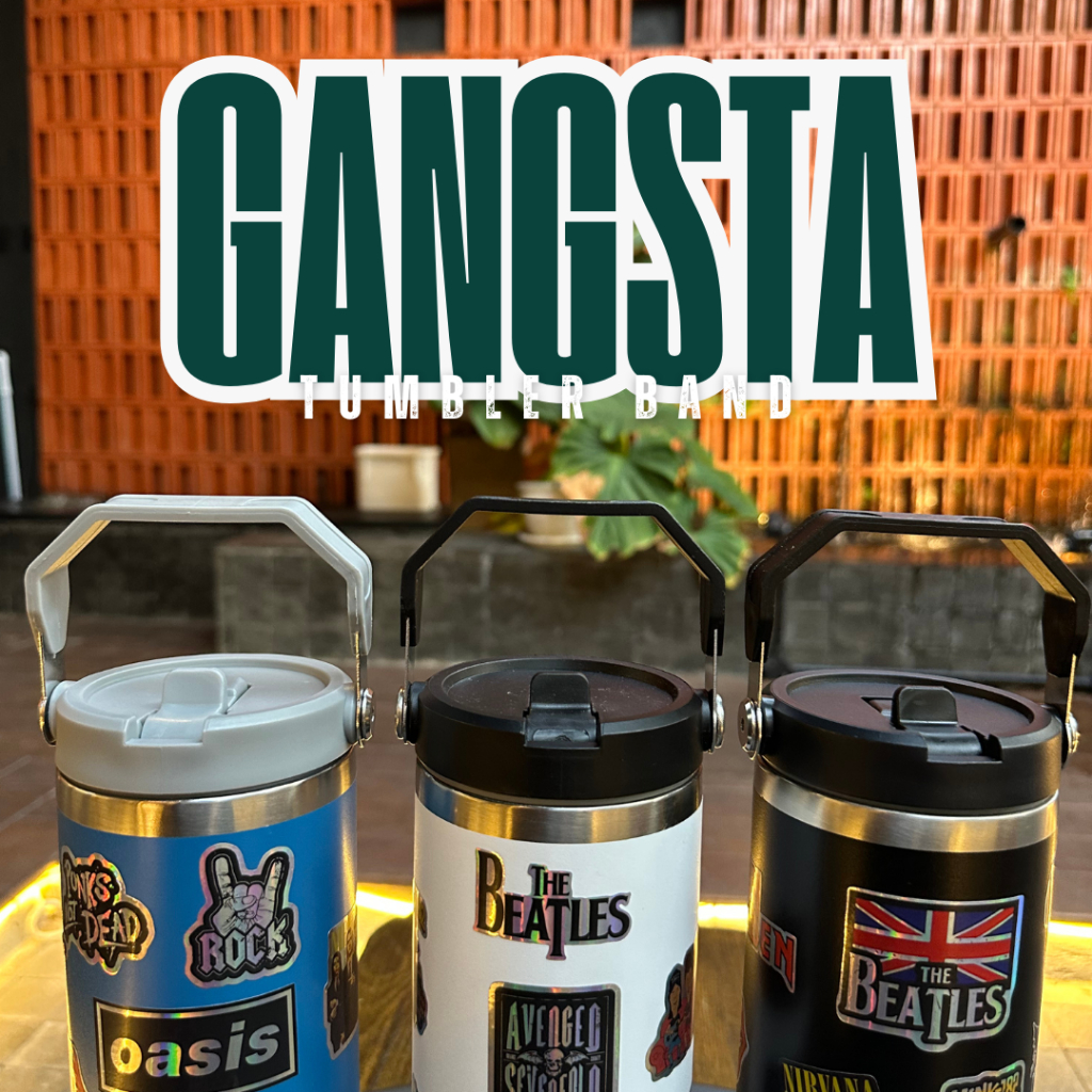 [COD] Tumbler Gangsta Handle Stainless Steel 900ML Vacuum Insulated 30 Oz Band Premium Quality foto 2