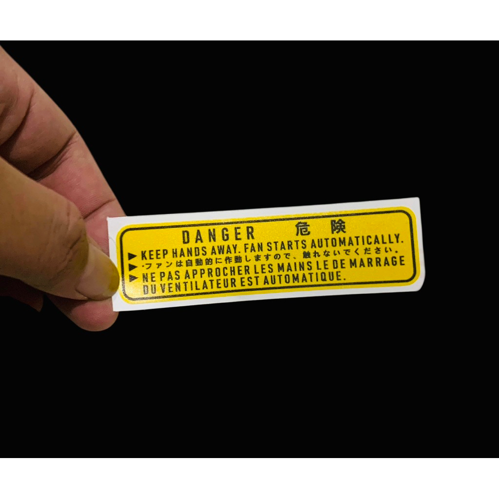 Danger fan printcut sticker | Shopee Singapore