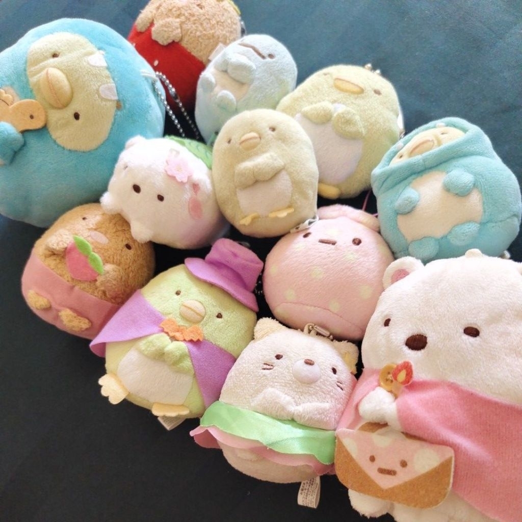 Boneka Sumiko Gurashi Tokage Neko Bebek rilakkuma ganci / boneka kecil upil size tenori - Gambar 4