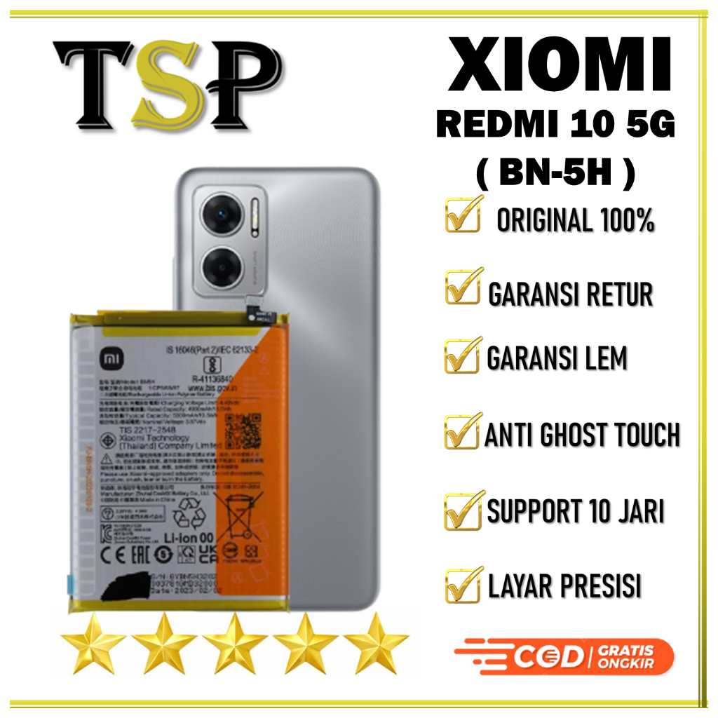 BATERAI XIAOMI BN-5H REDMI 10 5G BATERAI ORIGINAL 100%