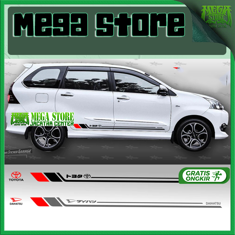 MEGASTORE Toyota Veloz Avanza Xenia Cutting Stickers | Shopee Singapore