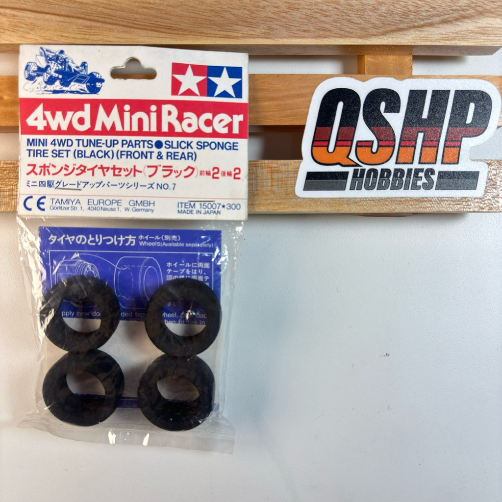 Tamiya 15007 - Slick Sponge Tire Set (Black Front & Rear) | Shopee ...