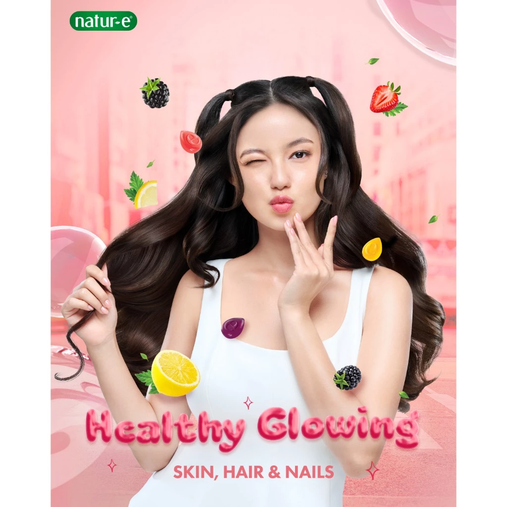 Natur-E CollaBites Gummy Collagen with Vitamin E & Biotin 1 pouch - Collagen Gummy untuk Menjaga Kesehatan Kulit, Rambut, dan Kuku - Gambar 4