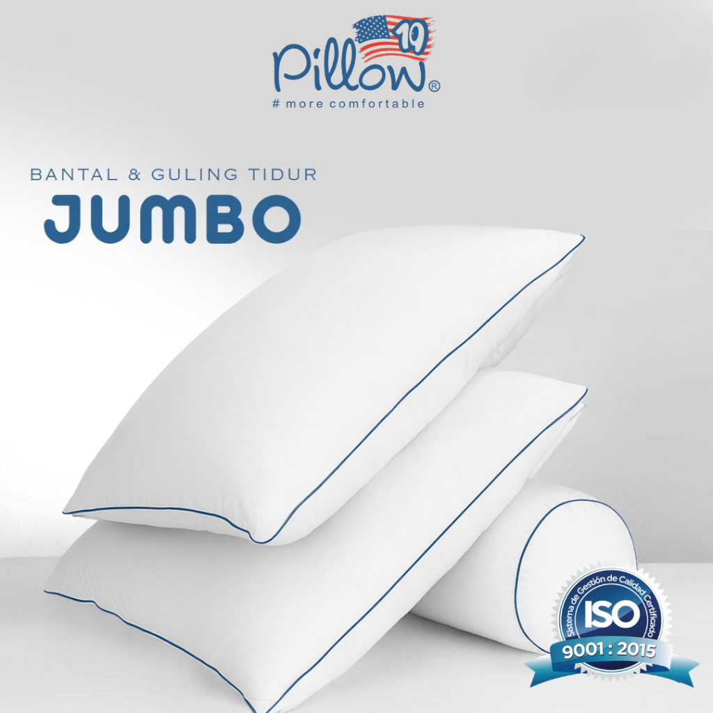 109 PILLOW- [1PCS JUMBO] BANTAL TIDUR HOTEL UK JUMBO 50 X 70 cm DAN BANTAL SOFA UK 40X40 cm - Gambar 3