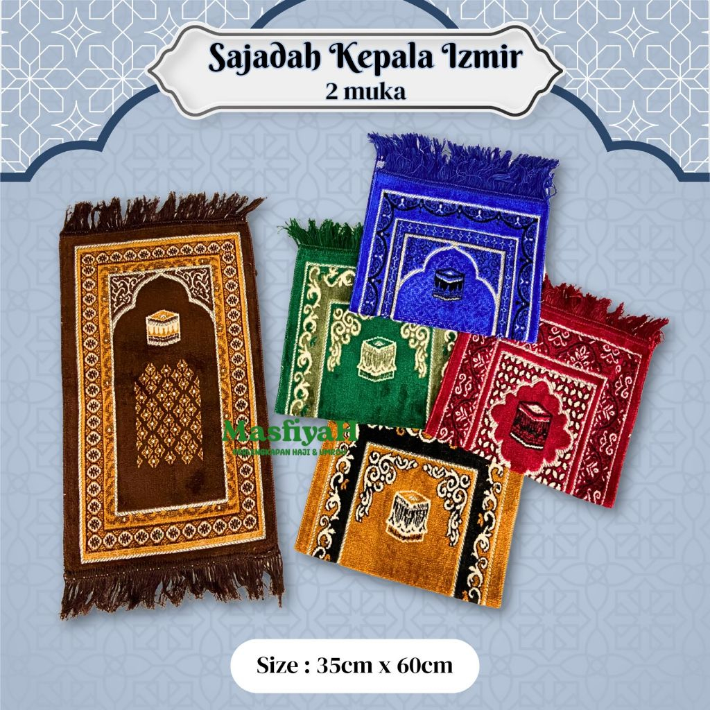 IZMIR 2-SIDED HEAD PRAYER RUGS TRAVEL SIZE PRAYER RUGS MINI PRAYER RUGS ...
