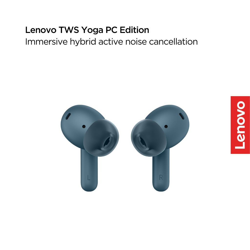 Lenovo TWS Yoga PC Edition Wireless Bluetooth 5.3 Noise Cancellation Waterproof IPX4 USB-C to USB-A Charging Cable Garansi Resmi 1 Tahun GXD1N63507 Tidal Teal - Gambar 3