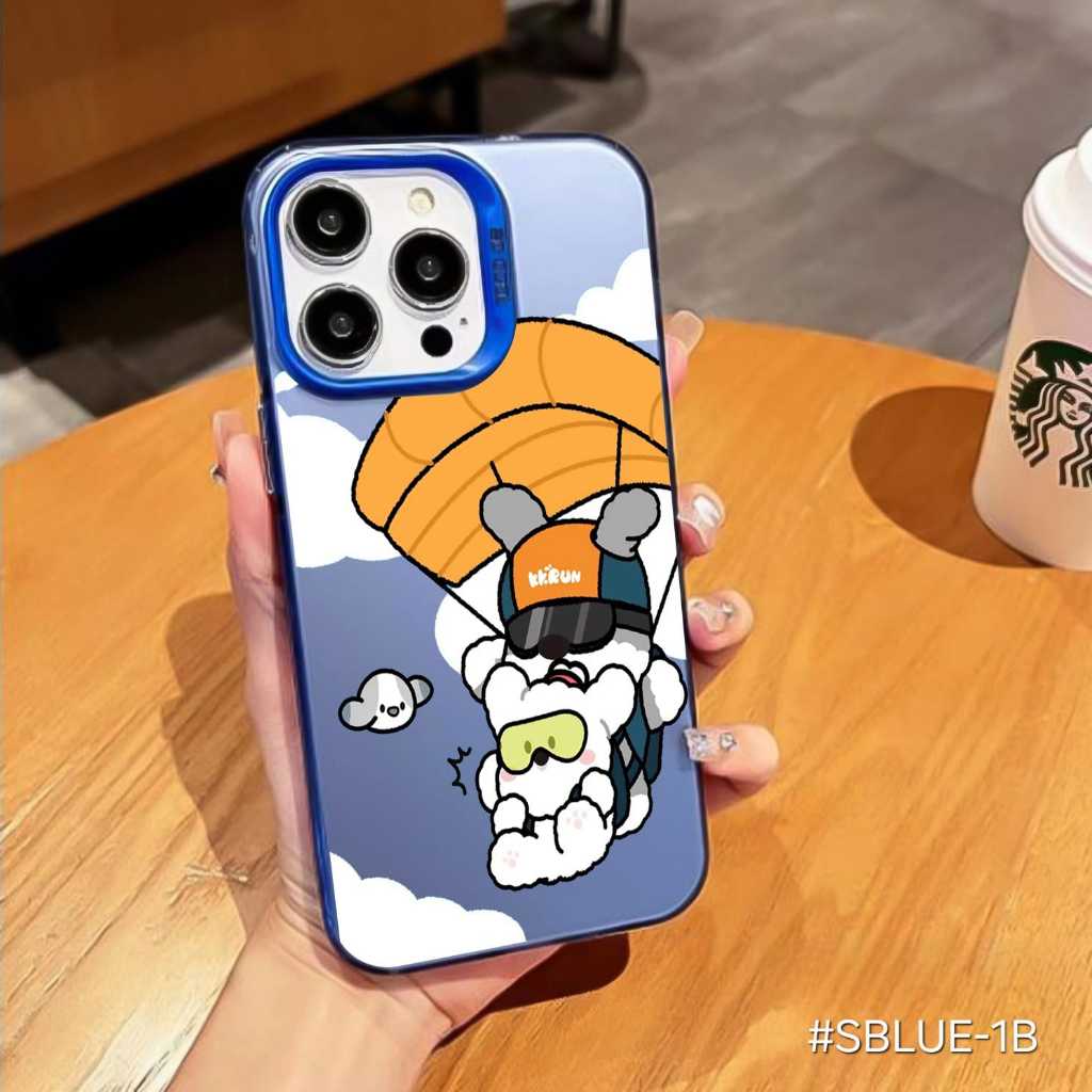Case Realme 10 4G 10 Pro 10 Pro Plus Realme 11 4G Realme 11 Pro 11 Pro Plus 12 5G 12 Plus 5G 12 Pro Plus 5G Realme 13 4G 13 Plus 13 Pro 13 Pro Plus Realme 14 5G 14T 5G Realme 5 5S 5I C3 Realme  5 Pro Realme 7 Case Hologram gambar Bear Cloud Kartun Lucu - Gambar 2