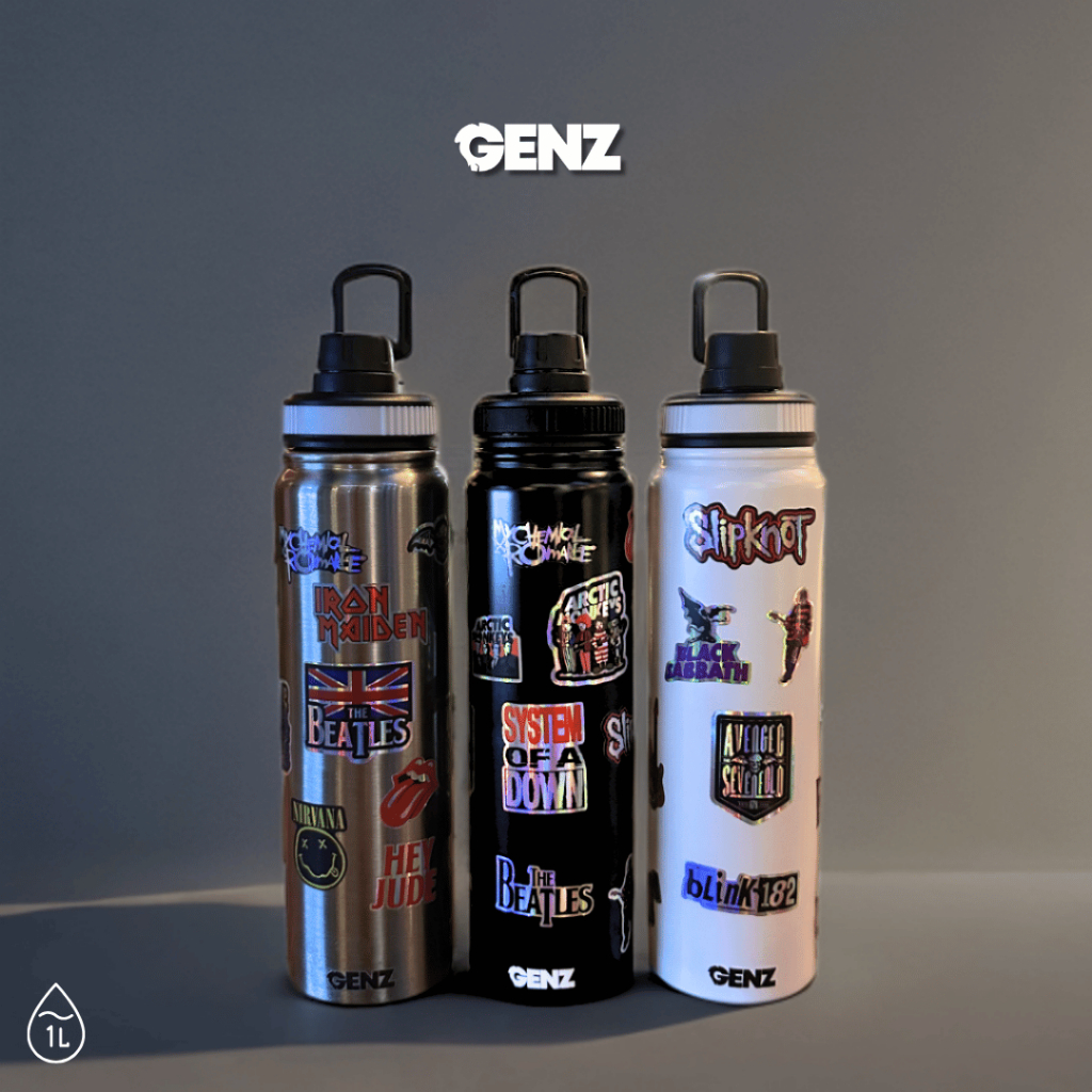Tumbler Sporty Band Aesthetic Botol Sport Jumbo Stainless Steel Sus 316 Double Wall 800 ml