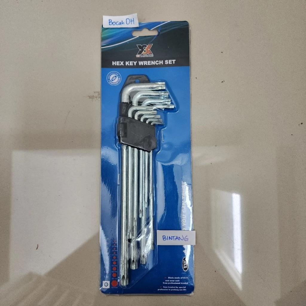 KUNCI L BOLPEN / BALLPOINT SEGI BULAT BINTANG 23CM - Gambar 4