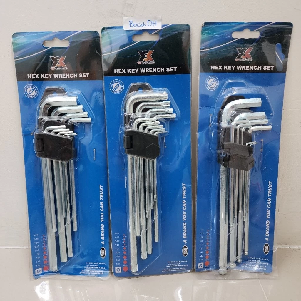 KUNCI L BOLPEN / BALLPOINT SEGI BULAT BINTANG 23CM