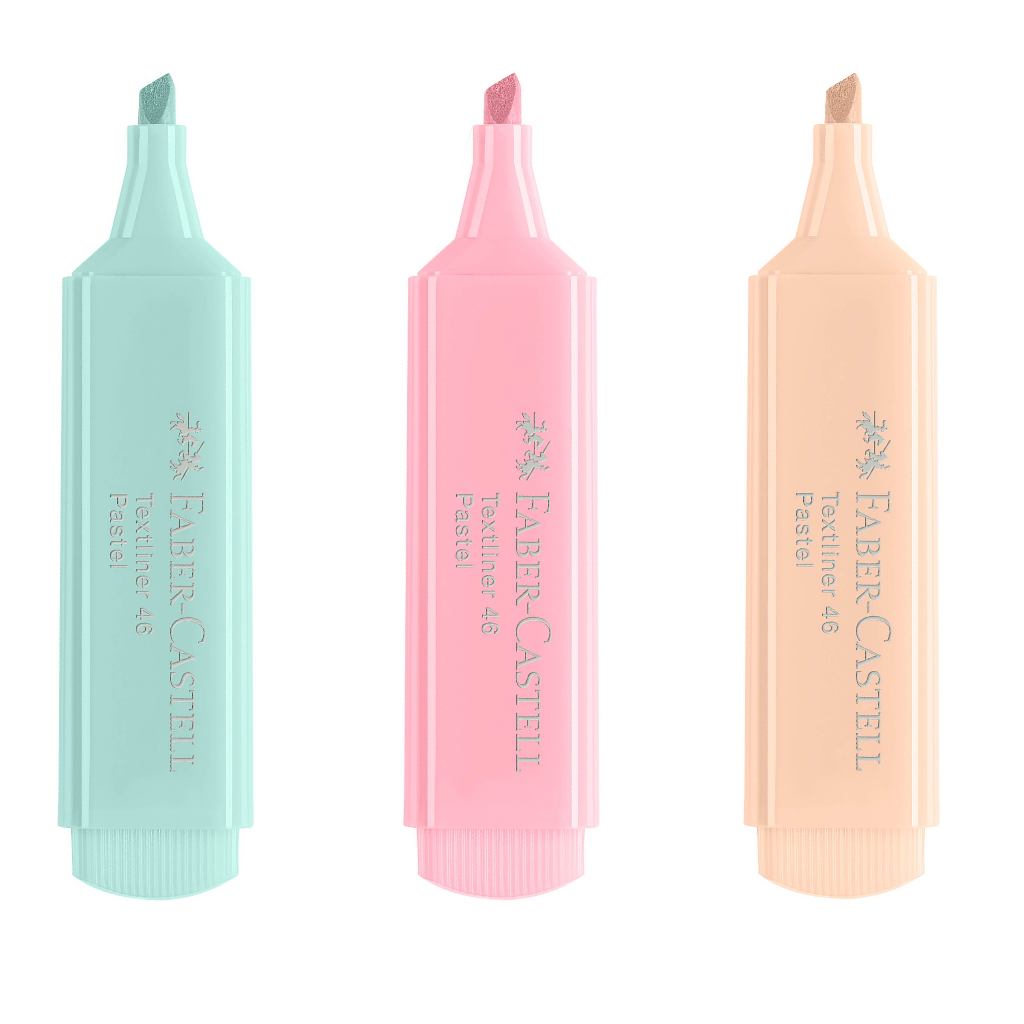 Faber-Castell Textliner 46 Pastel â€“ Blush, Tropic, Powder