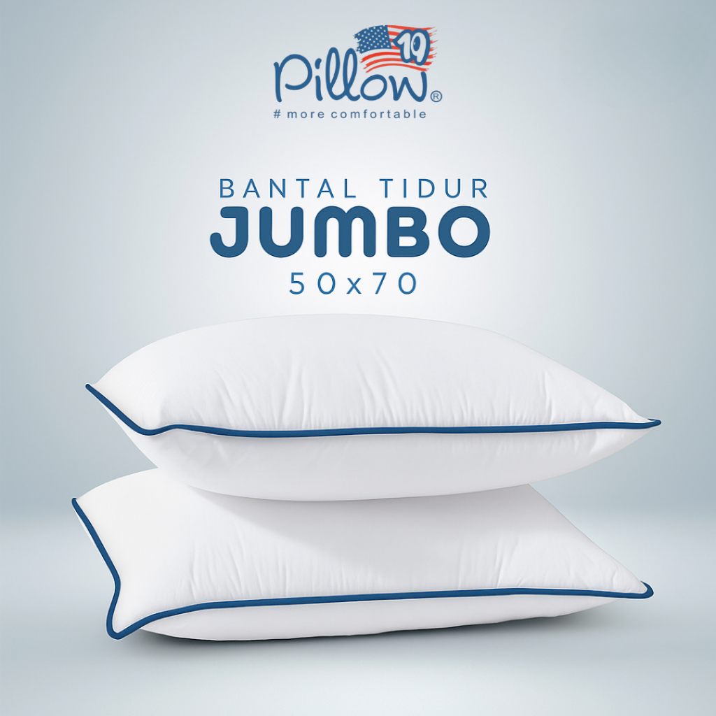 109 PILLOW- [1PCS JUMBO] BANTAL TIDUR HOTEL UK JUMBO 50 X 70 cm DAN BANTAL SOFA UK 40X40 cm - Gambar 4