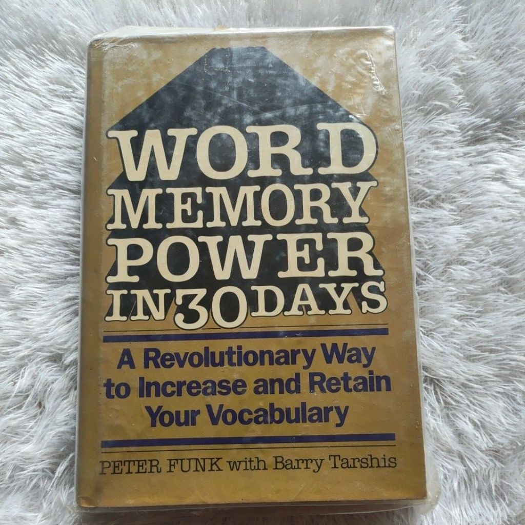 Word Memory Power in 30 Days - Peter Funk with Barry Tarshis | Shopee ...