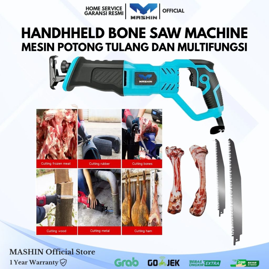 Mashin - Handheld Bone Saw Machine Mesin Potong Tulang Daging Multifungsi