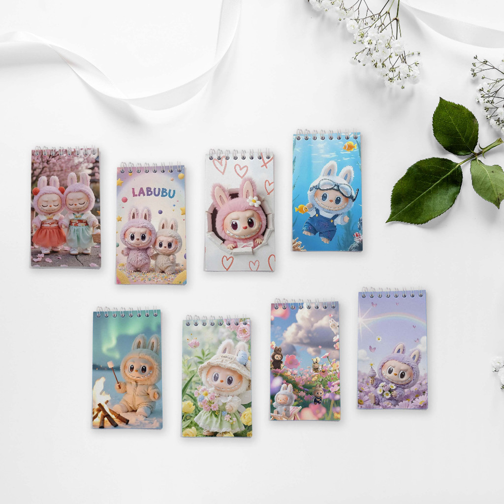 Medium Spiral Note Book (7 cm x 12 cm) Labubu Edition | Shopee Singapore