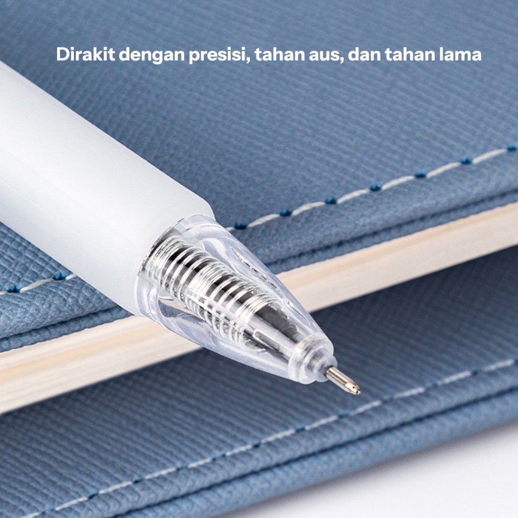 Deli Gel Pen / Pulpen Gel 0.35 mm Penulisan Halus Nyaman Digenggam A122 - Gambar 3