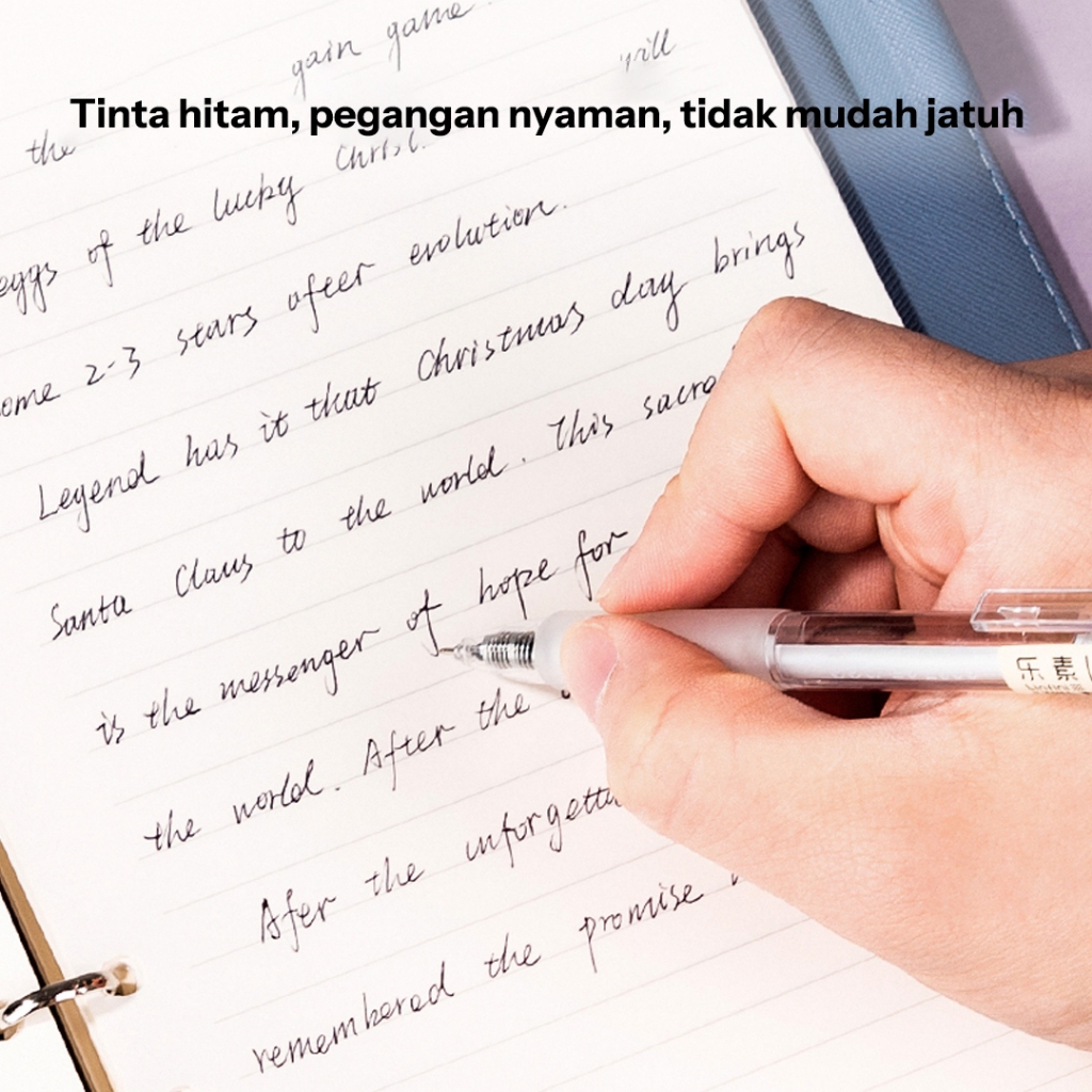 Deli Gel Pen / Pulpen Gel 0.35 mm Penulisan Halus Nyaman Digenggam A122 - Gambar 4