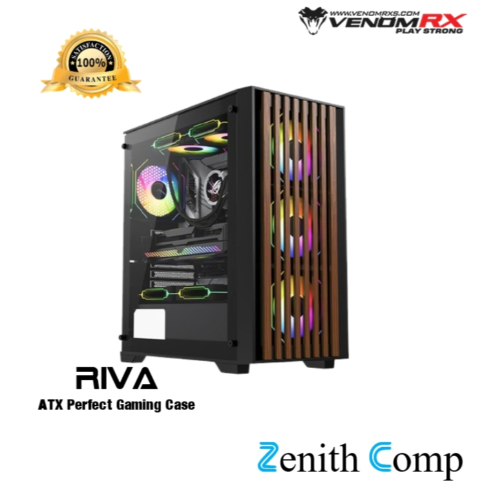 VENOMRX RIVA ARGB Casing, Tower ATX 4x Fan ARGB 120mm | Shopee Singapore