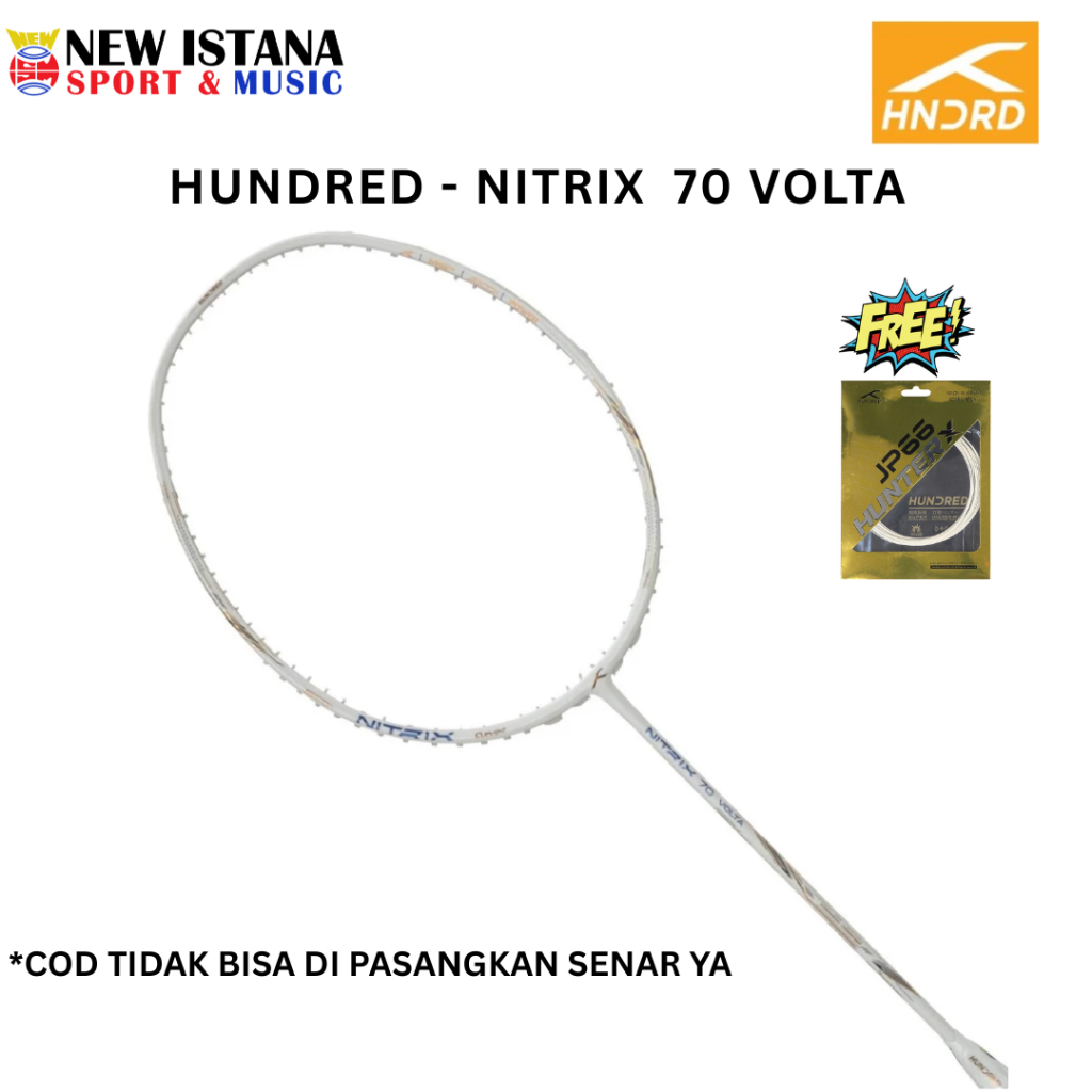Hundred Nitrix 70 Volta Badminton Racket | Shopee Singapore