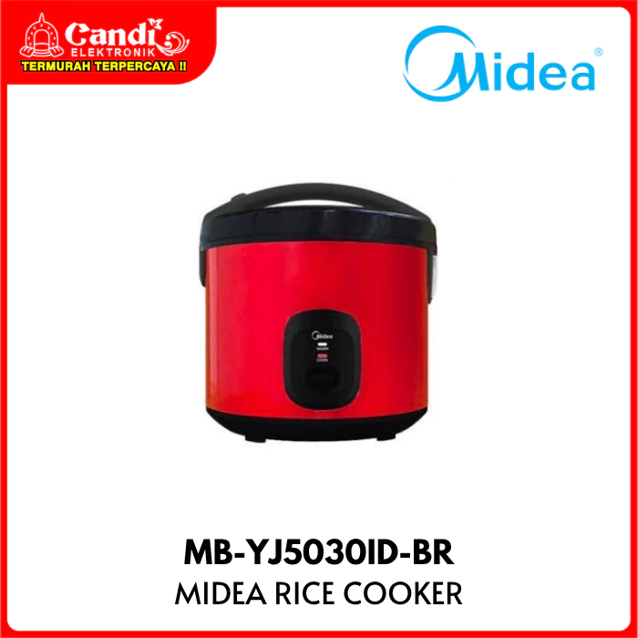 MIDEA Rice Cooker Penanak Nasi 1,8 Liter Anti Lengket & Anti Gores MB-YJ5030ID-BR