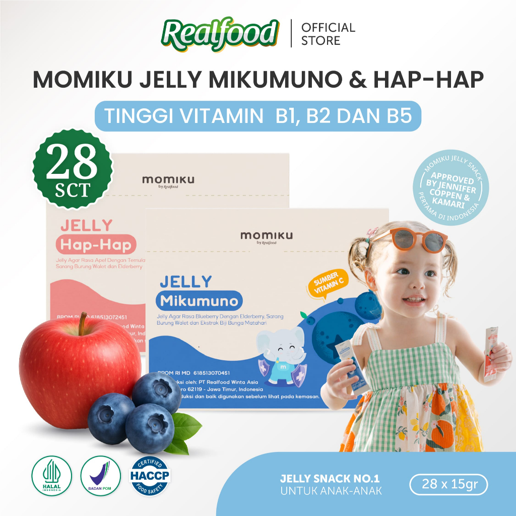 Realfood Momiku Mix Jelly Mikumuno + Hap Hap Dengan Sarang Burung Walet