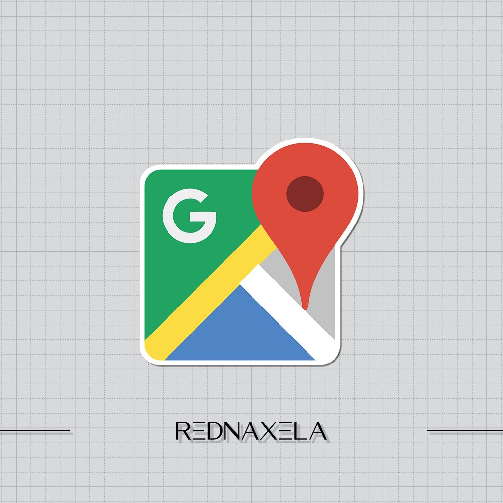 Vinyl Sticker Google Maps Logo Outdoor Suitcase Sticker Sticker ...