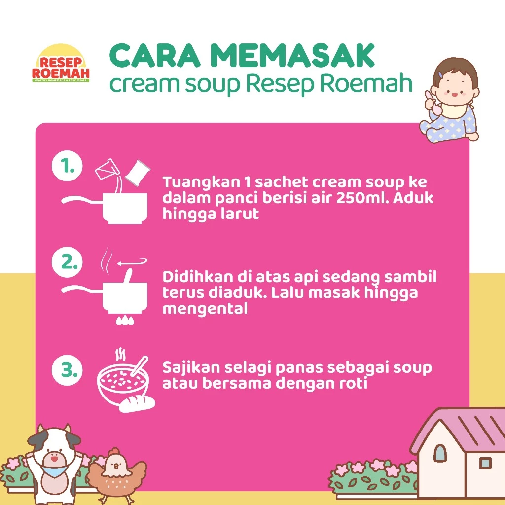 Resep Roemah Creamy Chowder Soup / Sup Krim untuk Anak / Sup Sehat Mpasi No MSG / Rich Butter Flavour Soup / Toddler & Kids - Gambar 4
