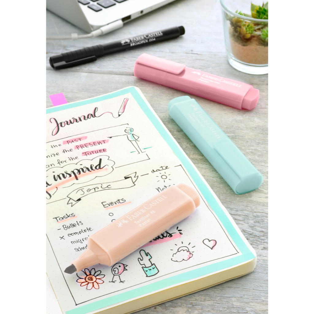 Faber-Castell Textliner 46 Pastel â€“ Blush, Tropic, Powder - Gambar 3