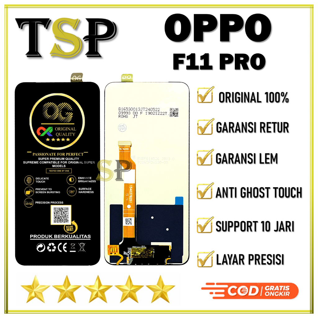 ORIINAL 100% LCD OPPO F11 PRO LCD FULLSET TOUCHSCREEN ORIGINAL STANDART PRABIK