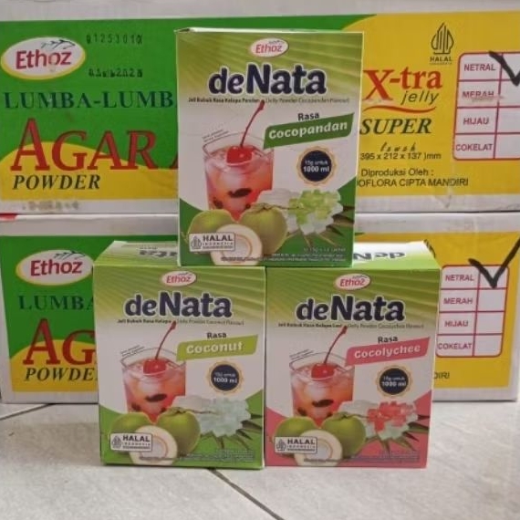 1 Box Ethoz deNata contains 12pcs/ Sachet 15gr 1000ml Coconut ...