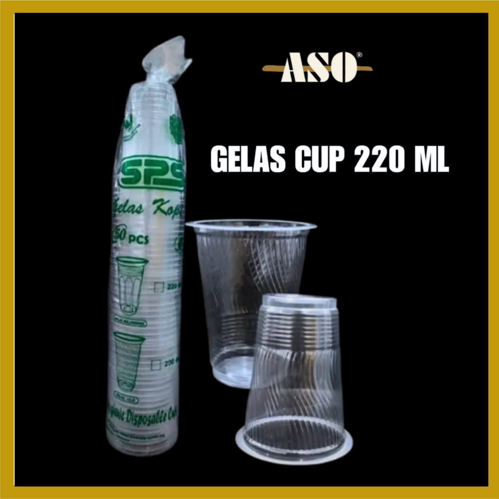 Gelas Plastik Tahan Panas 220ml Isi 50 Pcs - Gambar 4