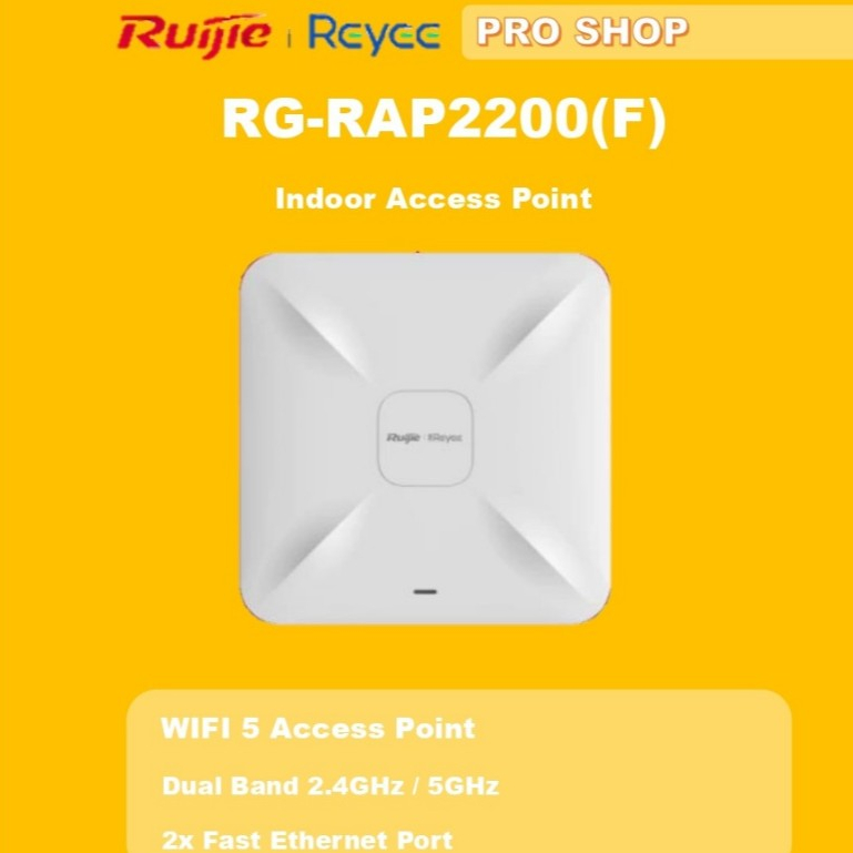 Ruijie Reyee RG-RAP2200(F) Wireless Ceiling Access Point WiFi 5 1200M ...