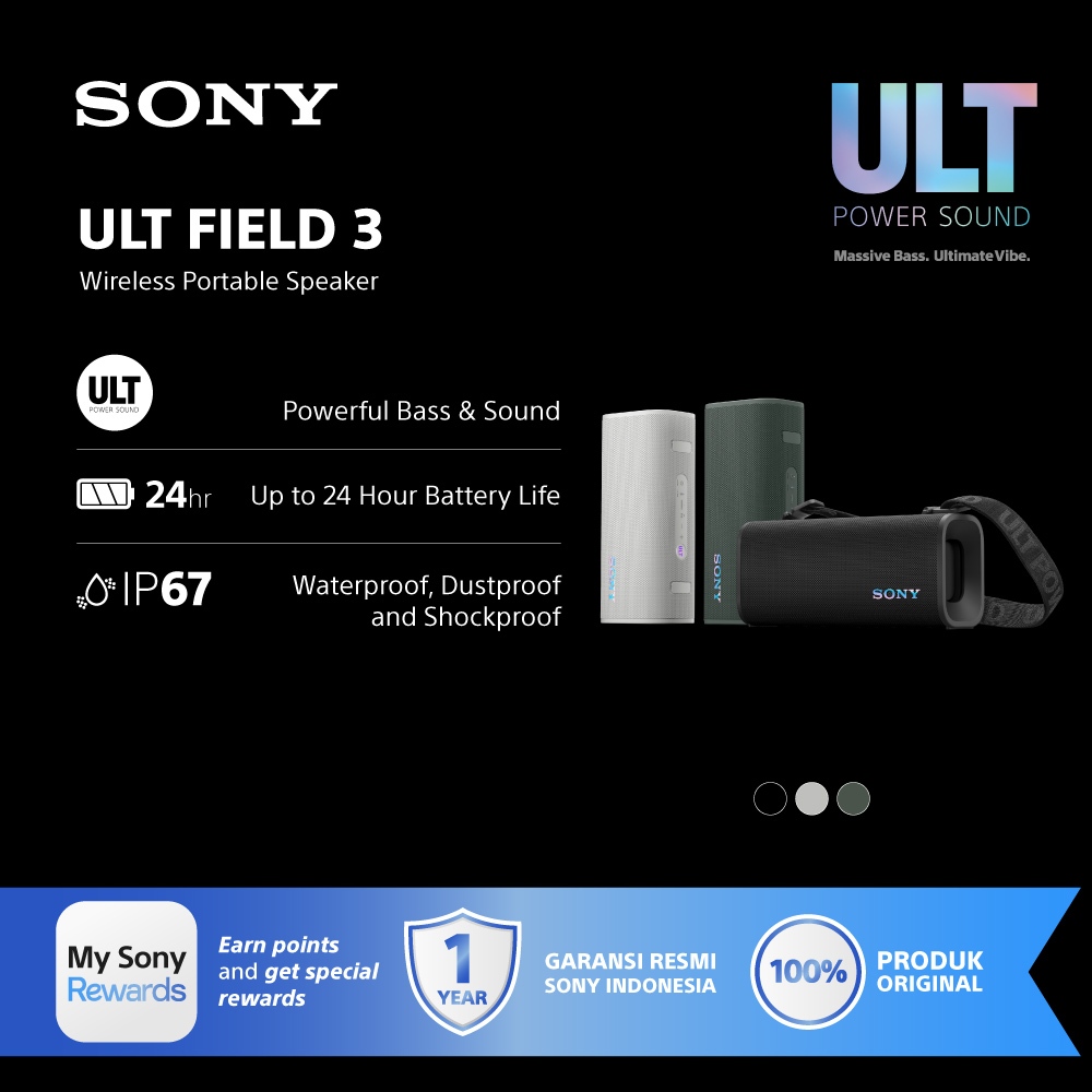 SONY ULT Field 3 Wireless Portable Speaker / SRS-ULT30 - Gambar 2