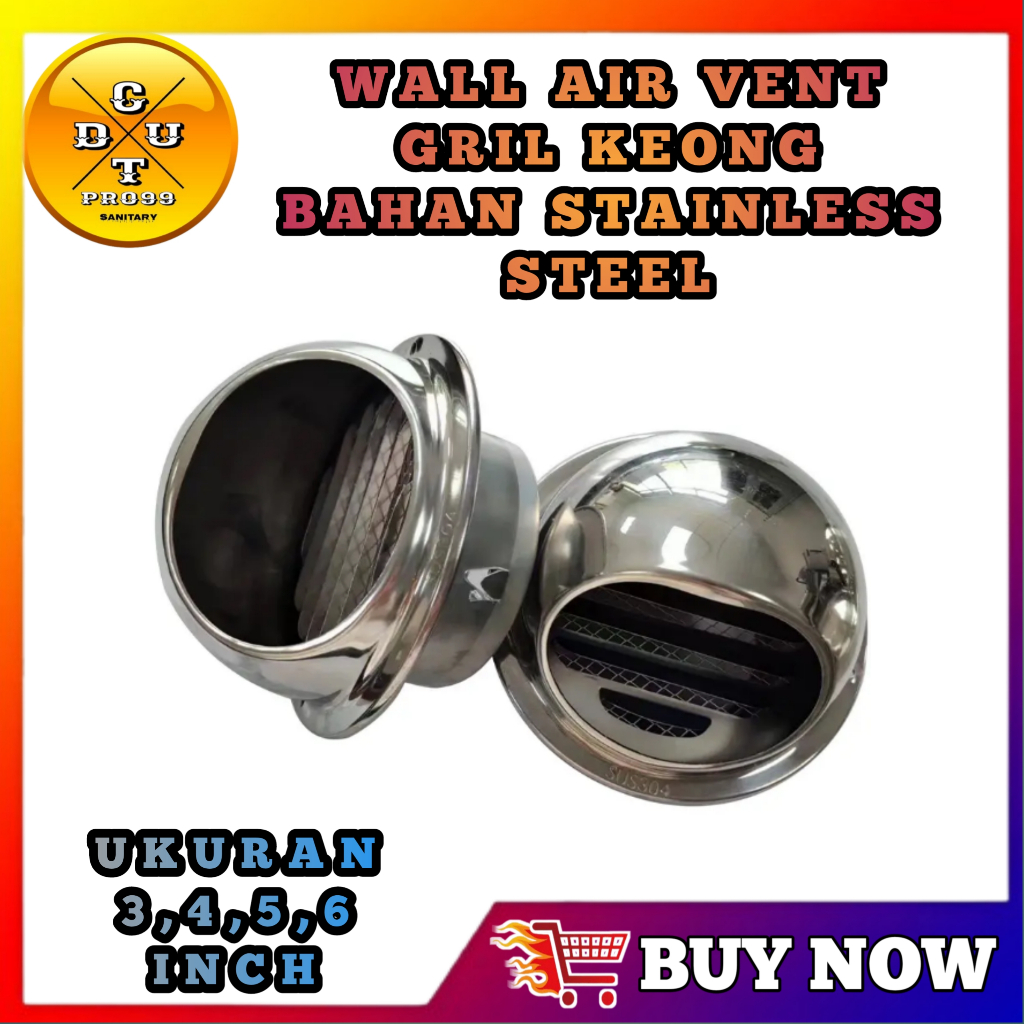 304-stainless-steel-snail-grill-round-sky-air-vent-cover-size-3-4-5-6