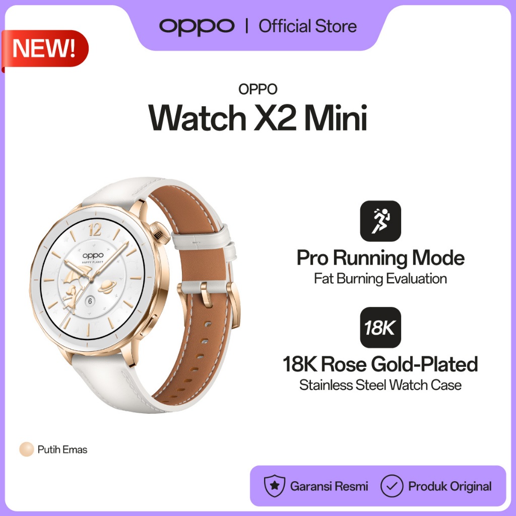 OPPO Watch X2 Mini [Mind-Body Evaluation, Up to 7-Day Battery Life, VOOC Flash Charging, IP68 Water and Dust Resistance] - Gambar 3