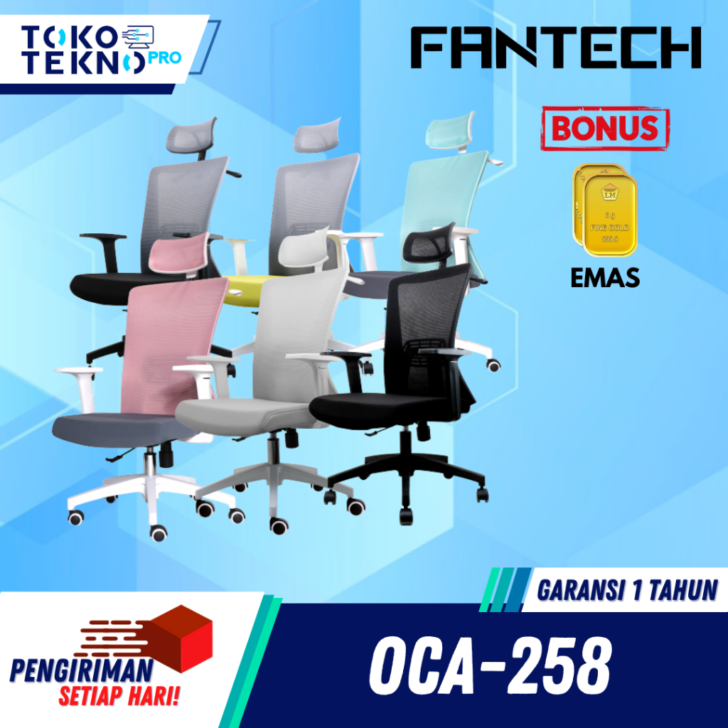 Fantech OCA258 / OC-A258 / OCA258s V2 / OCA258s Kursi Kantor Office Chair