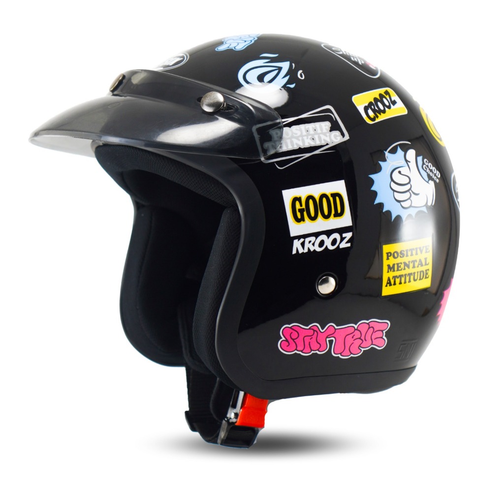 Helm Bogo Dewasa Motif Pria Wanita Motor Sni Ori Terbaru Kekinian - Gambar 3
